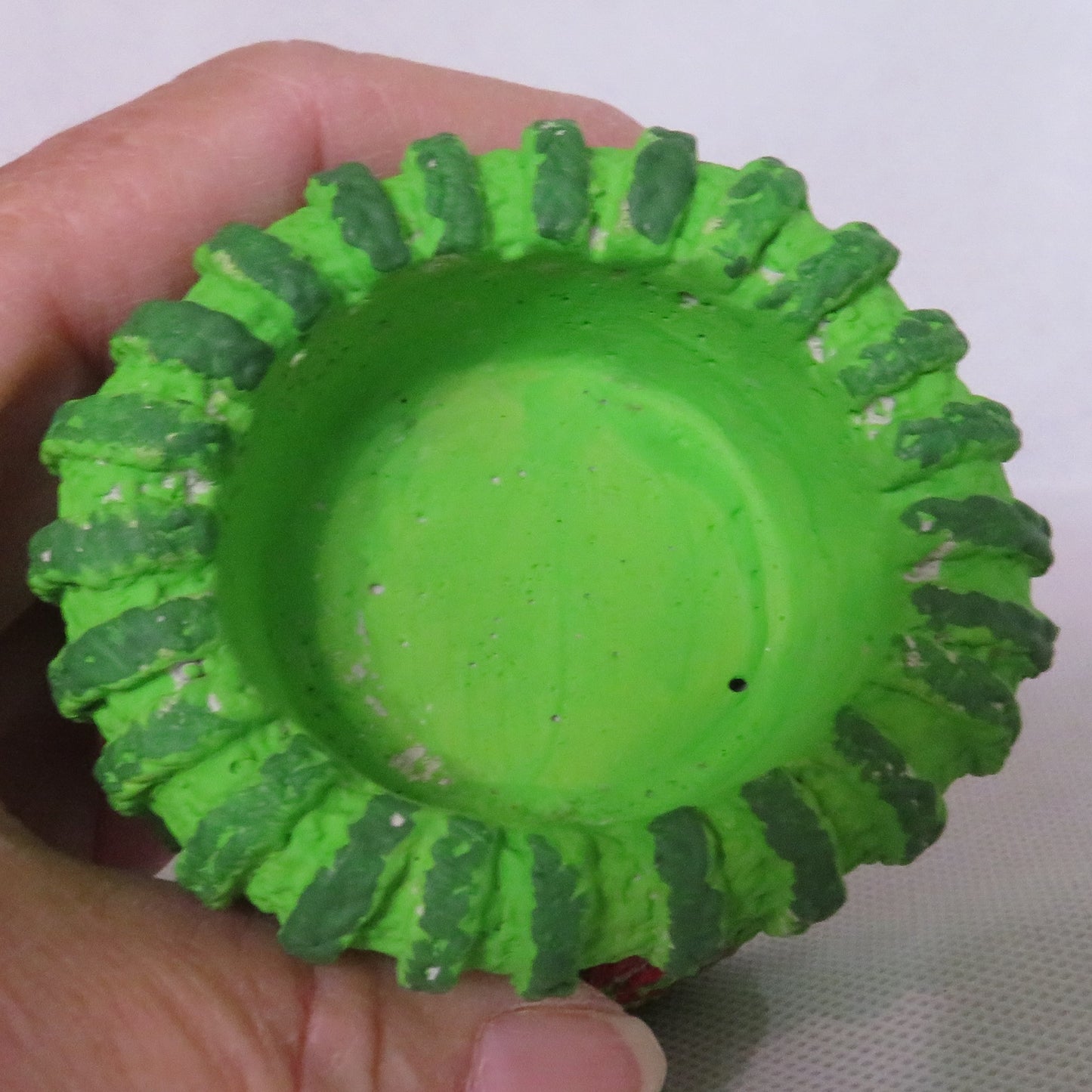 Hand-Painted Poinsettia Knit-Textured Christmas Stocking Candle Holder