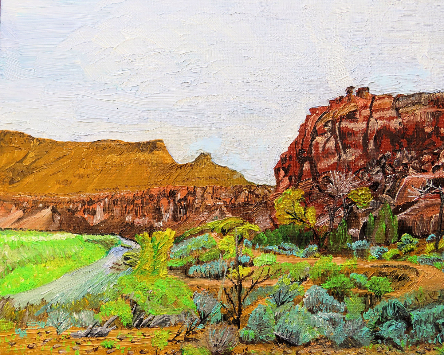 Colorado Scenic Hand Painted Note Cards Set, Blue Mesa & Dominguez Canyon Art, 5.5x4