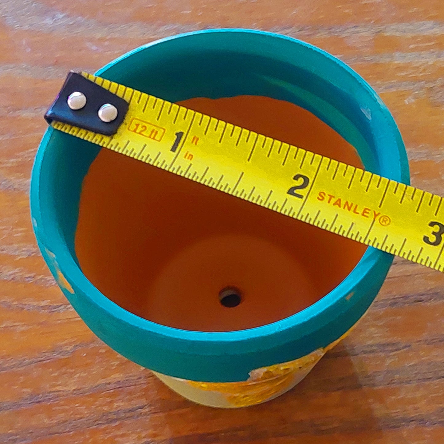 Charming Handpainted Daylily Succulent Pot - Artistic Miniature 2.5 Planter for Home Decor