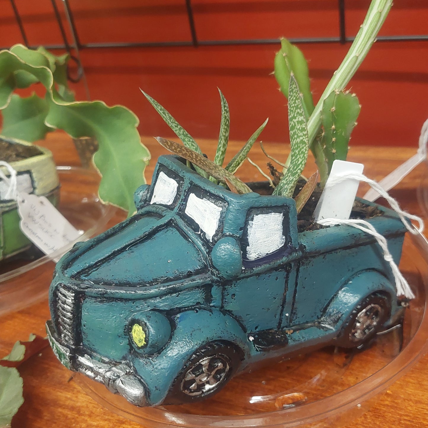 Handmade Retro Truck Planter - Unique Hand Painted Succulent Holder - Custom Colors & Designs Available