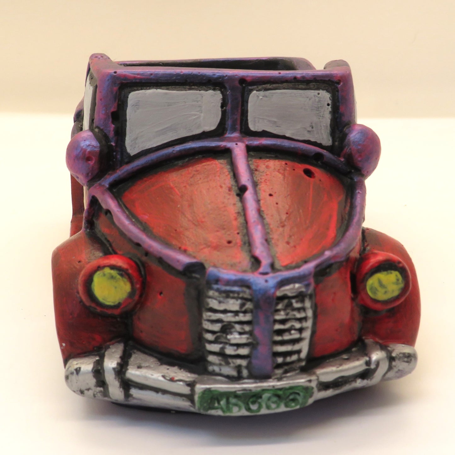 Handmade Retro Truck Planter - Unique Hand Painted Succulent Holder - Custom Colors & Designs Available