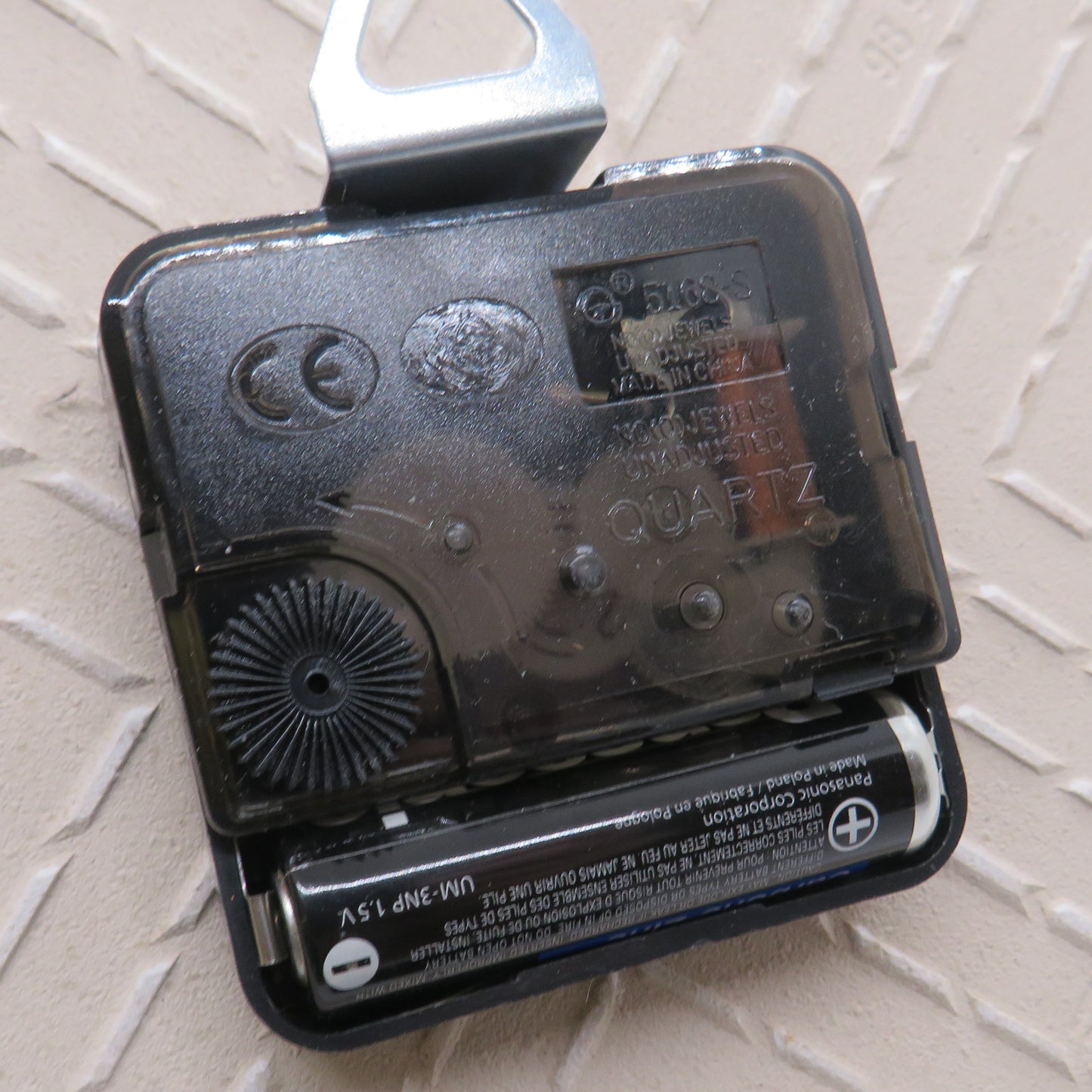 Handcrafted Neon Flower Pour Paint Clock, Upcycled 8x8 Ceramic Tile Wall Art