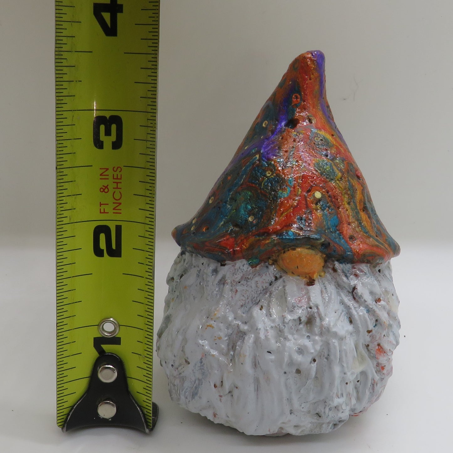 Handcrafted Cement Gnome - Fall and Holiday Painted Garden Decor - Swedish Mold - Custom Colors Available