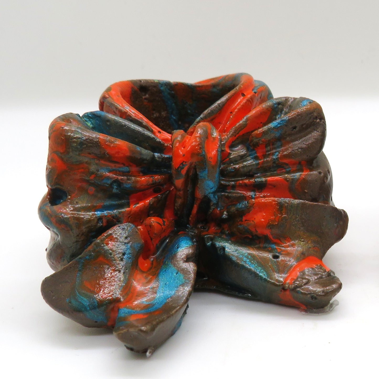 Delicate Bow Candleholders for Tapered Candles, Decor for Christmas, or Other Occasions, Handmade Cement Art