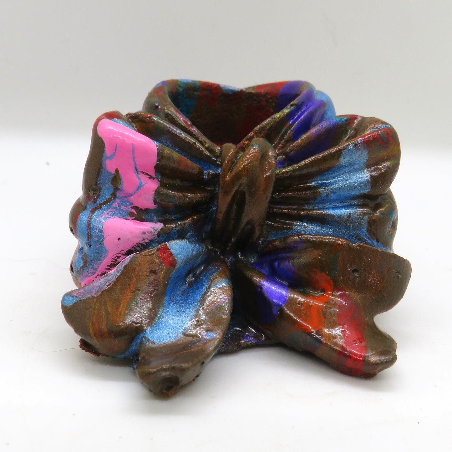 Delicate Bow Candleholders for Tapered Candles, Decor for Christmas, or Other Occasions, Handmade Cement Art