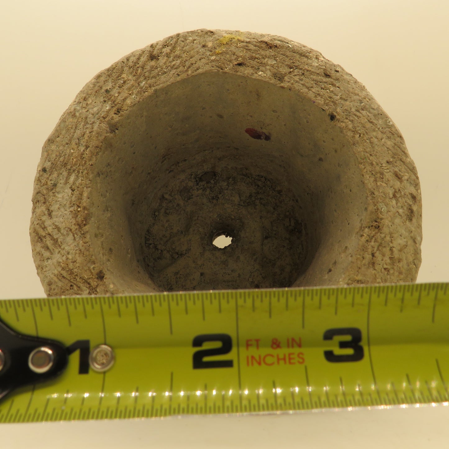 Unique Handmade Hypertufa Planter with Fall Coleus Leaf Imprints - Indoor Outdoor Succulent Pot