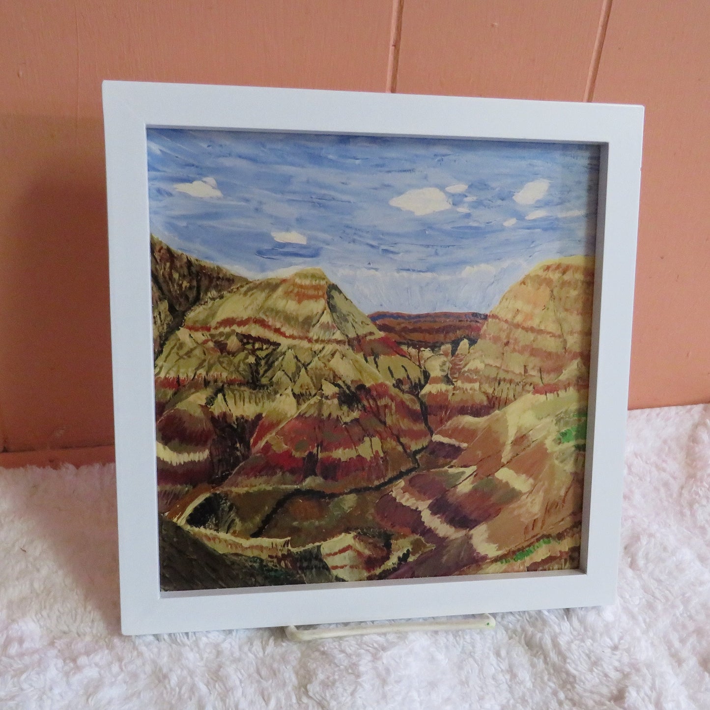 Painted Desert Art Print - 8x8 Signed Original Arizona Landscape, Wall Decor, Home Artisanal Touch