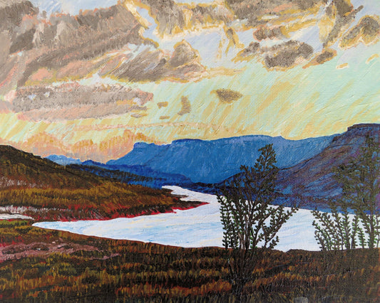 Signed Colorado Landscape Photo Print, 8x10 Blue Mesa Curecante Artwork, Home Decor