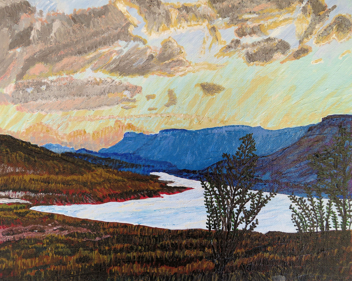 Colorado Scenic Hand Painted Note Cards Set, Blue Mesa & Dominguez Canyon Art, 5.5x4