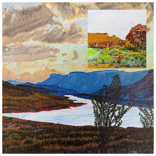 Colorado Scenic Hand Painted Note Cards Set, Blue Mesa & Dominguez Canyon Art, 5.5x4