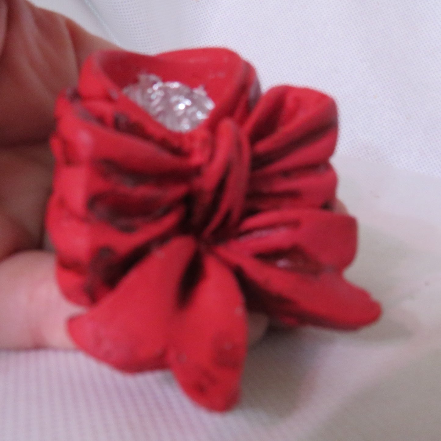 Delicate Bow Candleholders for Tapered Candles, Decor for Christmas, or Other Occasions, Handmade Cement Art