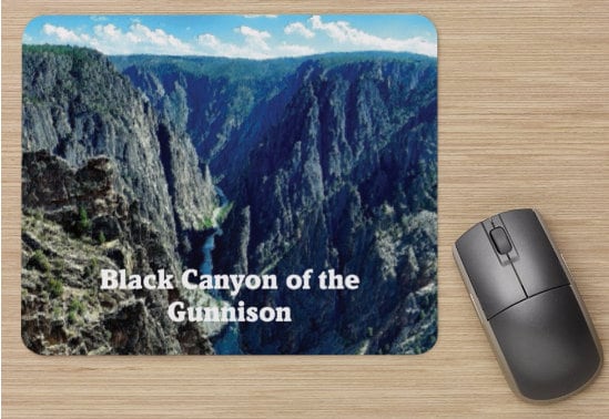 Stunning Black Canyon Mousepad - Gunnison National Park Scenic Desk Accessory