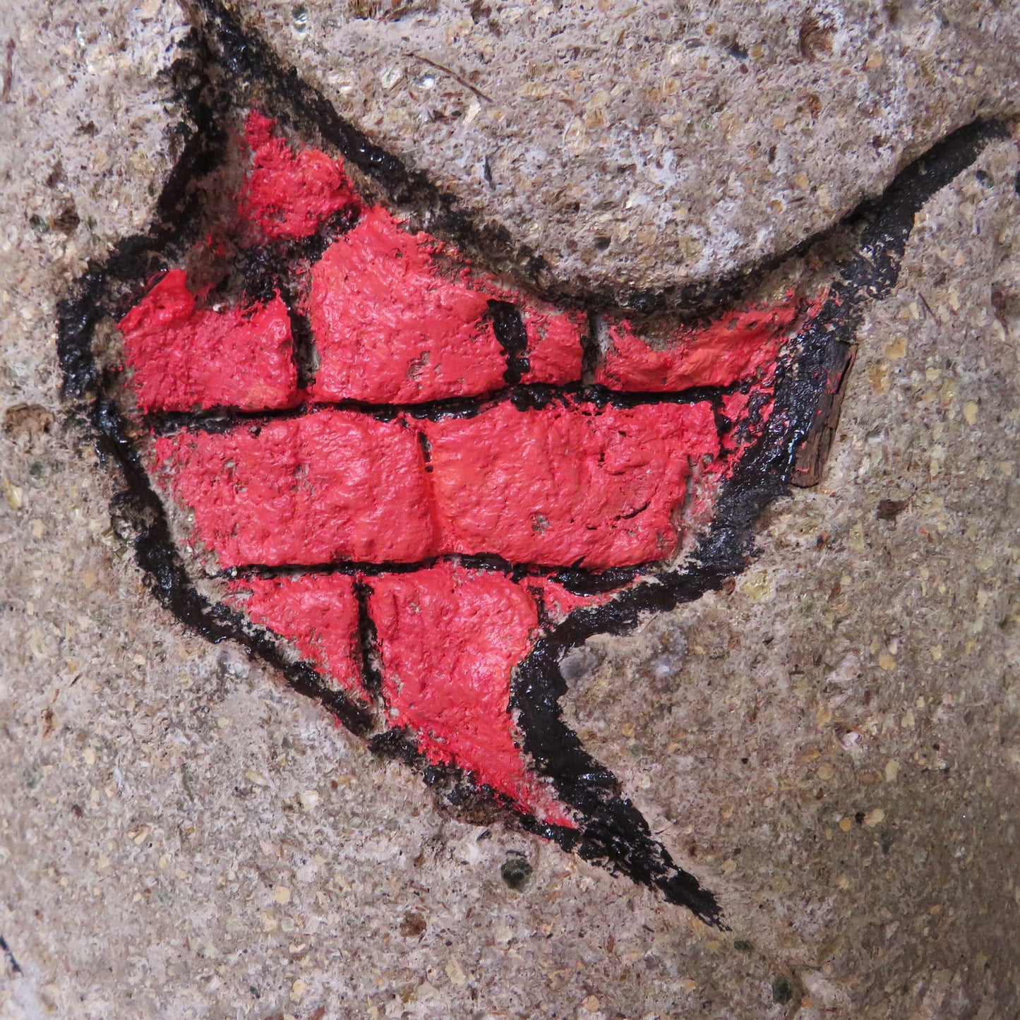 Rustic Hypertufa Planter - Durable Indoor/Outdoor Carved Brick and Stucco Design