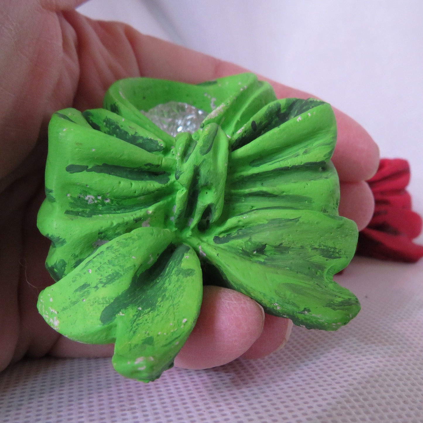 Delicate Bow Candleholders for Tapered Candles, Decor for Christmas, or Other Occasions, Handmade Cement Art