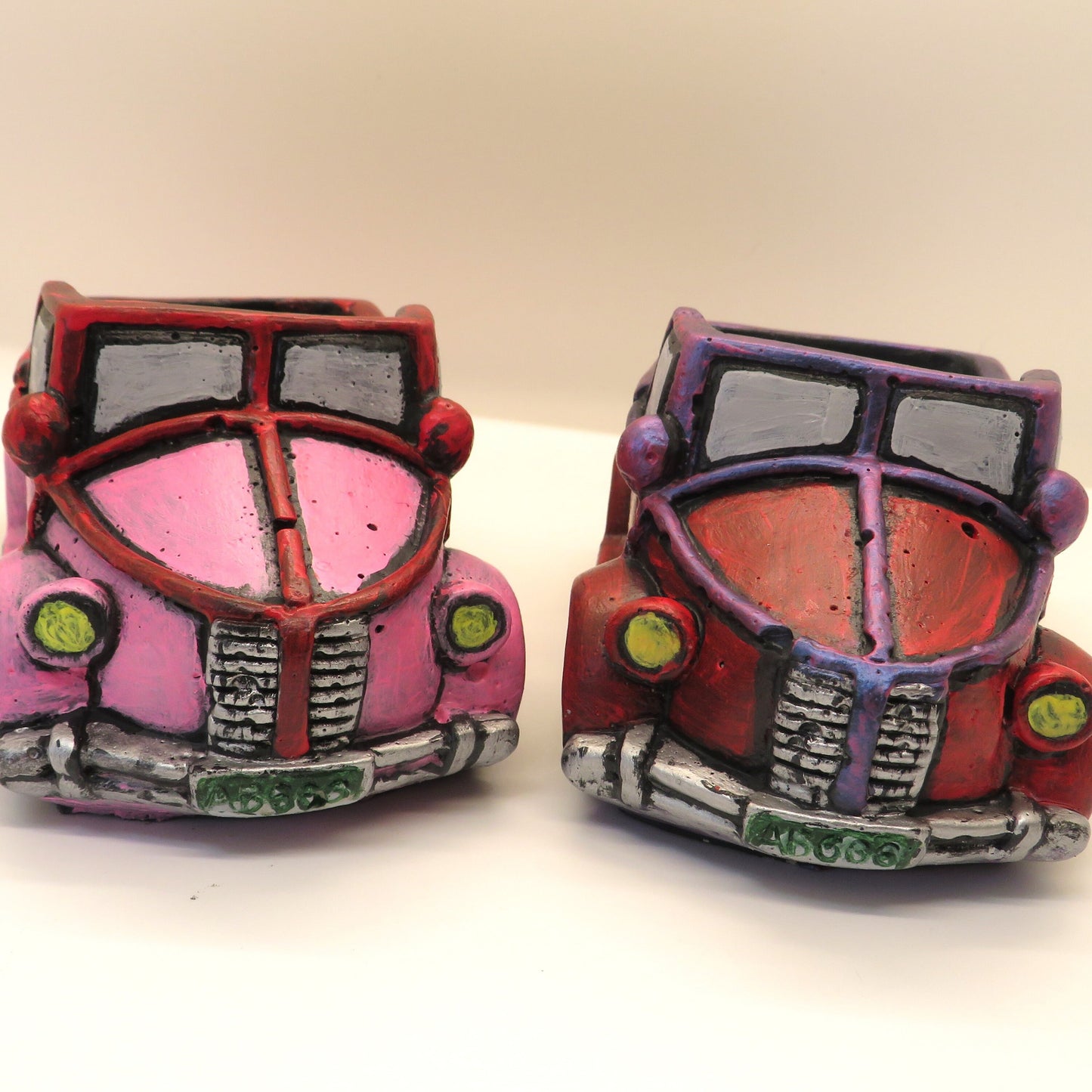 Handmade Retro Truck Planter - Unique Hand Painted Succulent Holder - Custom Colors & Designs Available