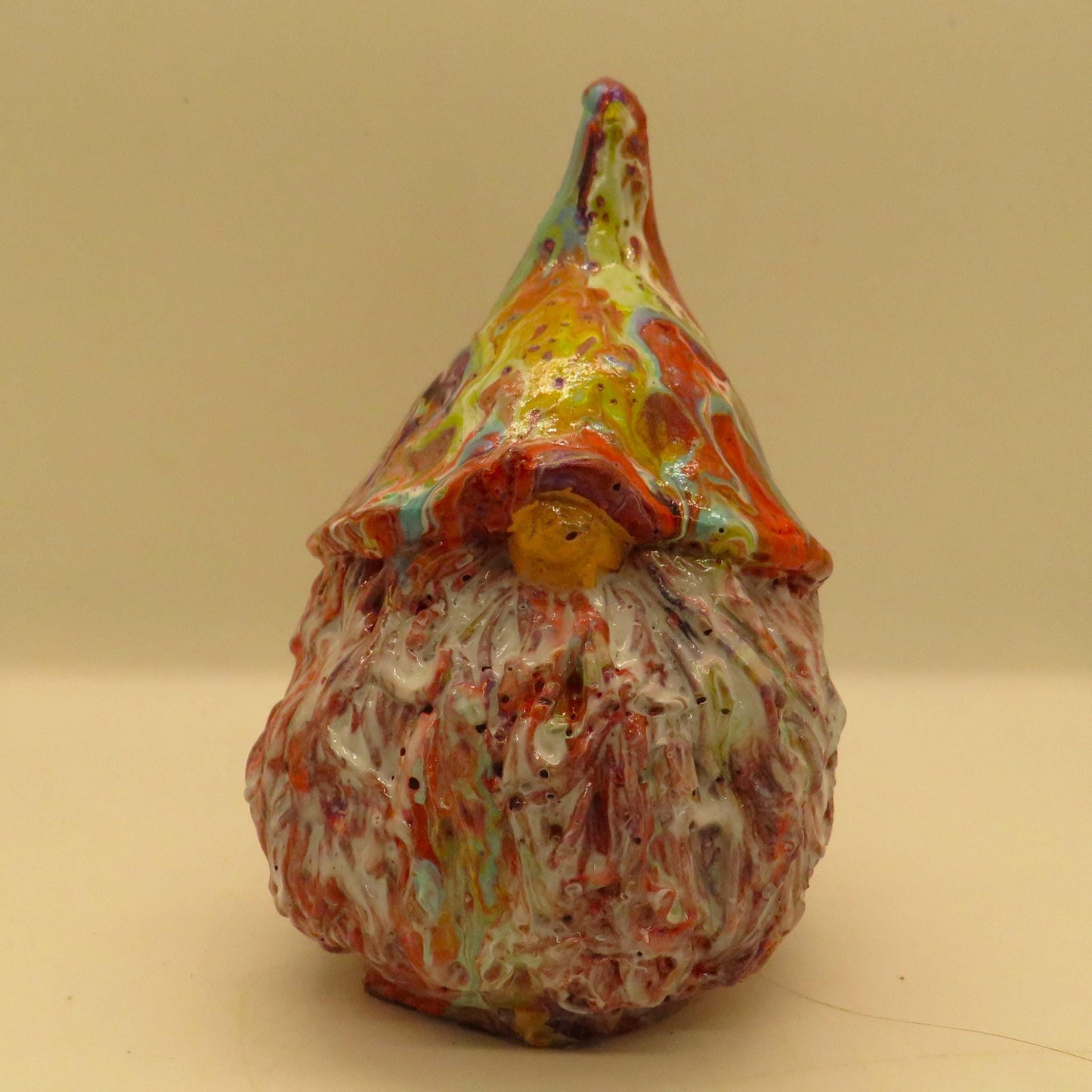 Handcrafted Cement Gnome - Fall and Holiday Painted Garden Decor - Swedish Mold - Custom Colors Available