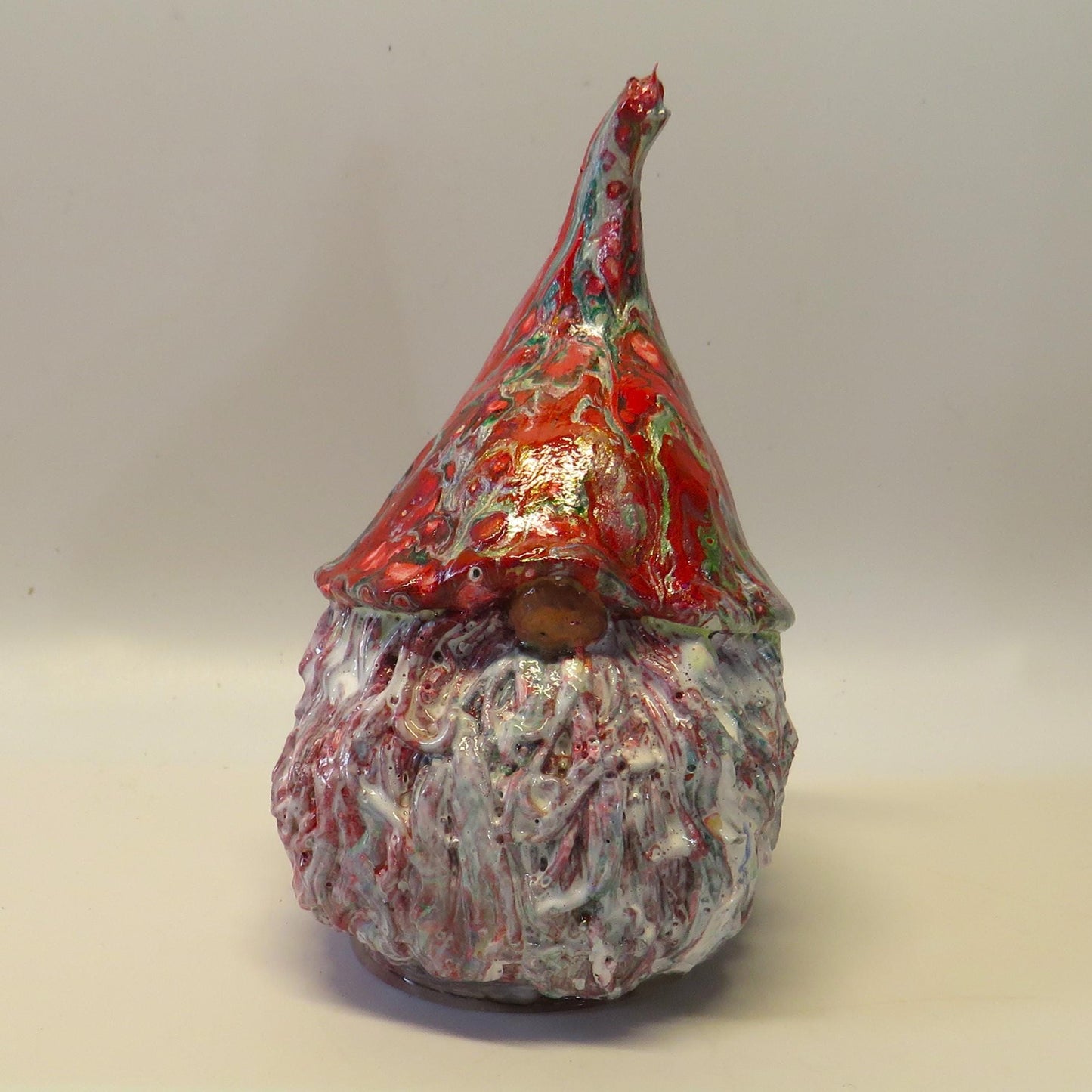 Handcrafted Cement Gnome - Fall and Holiday Painted Garden Decor - Swedish Mold - Custom Colors Available