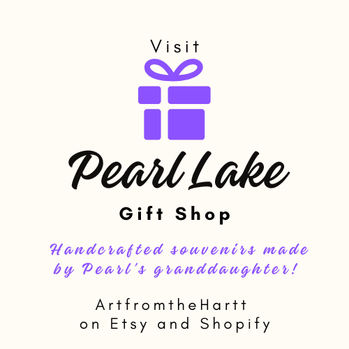 Gusseted Cotton Tote Bag with Scenic Pearl Lake State Park Photo – Eco-Friendly and Durable Handmade Bag